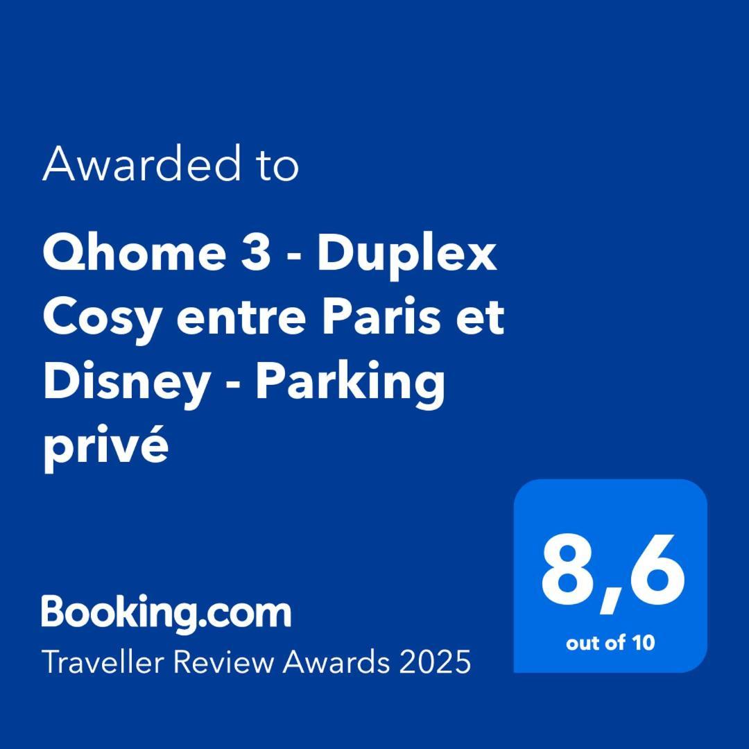 Qhome 3 - Duplex Cosy Entre Paris Et Disney - Parking Prive Villiers-sur-Marne Εξωτερικό φωτογραφία